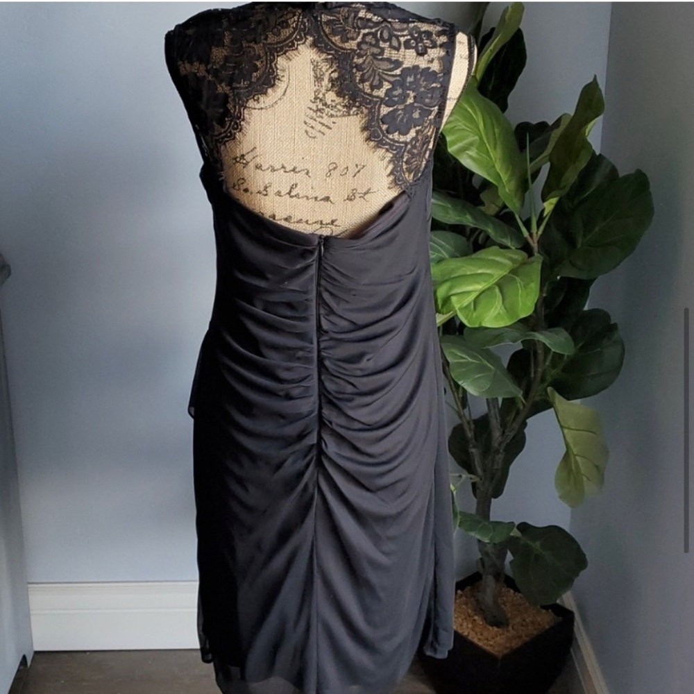 Black cocktail dress lace 18w plus